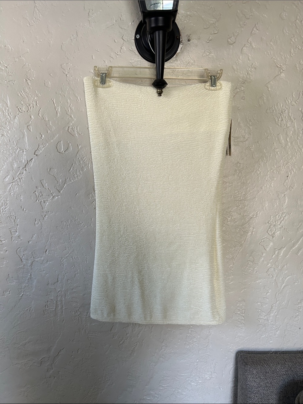 Monday Swimwear Bimini Dress in Ivory Crinkle NWT